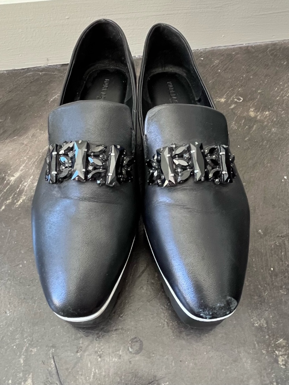 Karl Lagerfeld Paris Bri Loafer Black 9.5